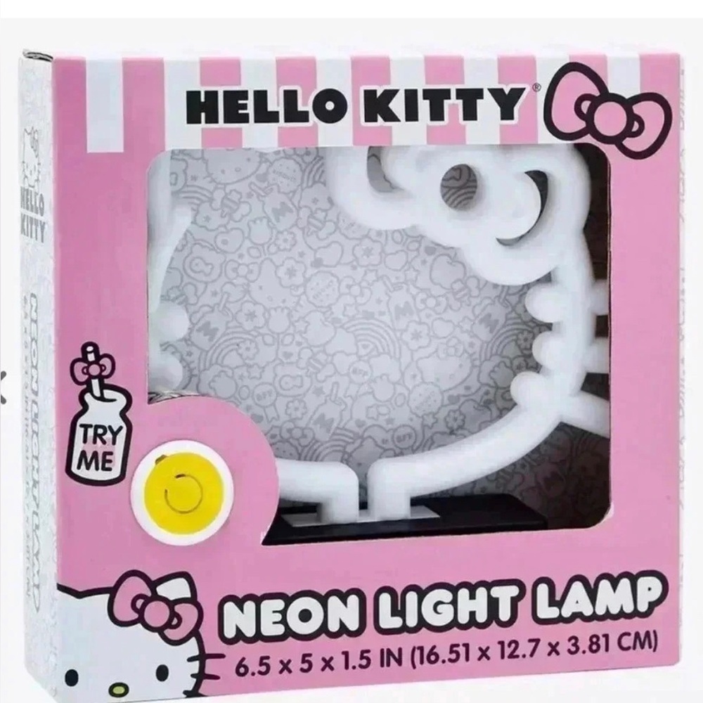 Hello Kitty Pink and White Neon Light